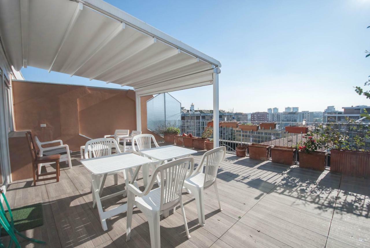 Exclusive Rooftop Apartment With Large Terrace In Solari/Tortona Milán Exteriér fotografie